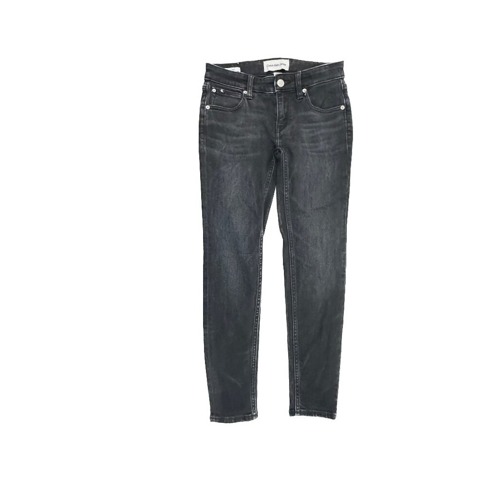 Calvin Klein Body Ankle Jeans Women 25 Black Low Rise Denim